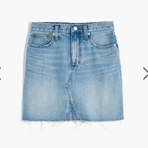 Madewell Rigid Denim A-Line Mini Skirt